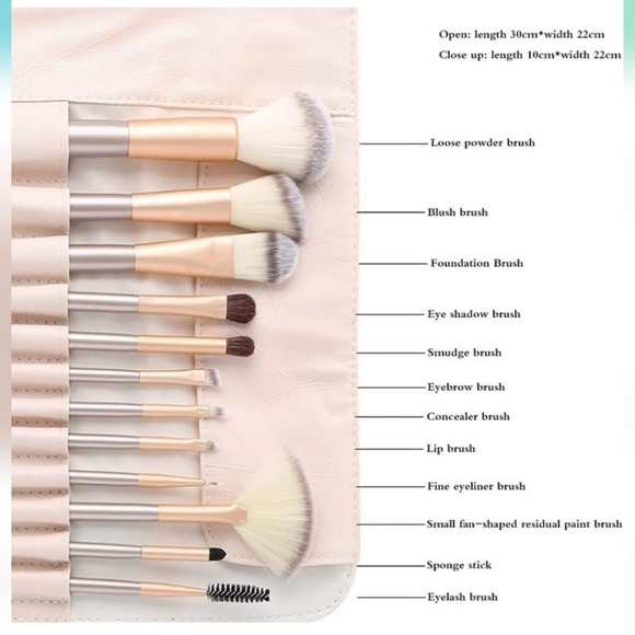 Brand new travel size make up brush set - Picture 10 of 16